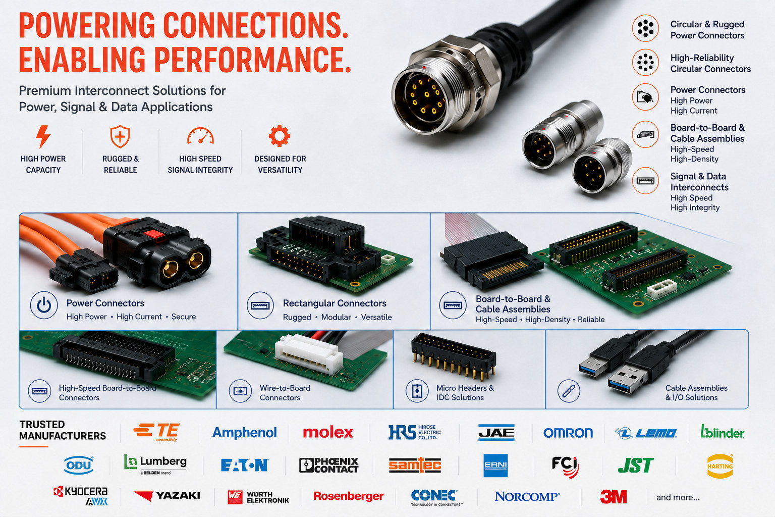 Connectors and Cables